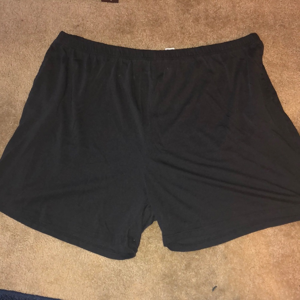 Black fabric shorts